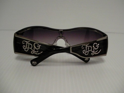 Auténtica religión verdadera mujer gafas de sol Kira gunmetal wrap escudo piedras laterales - Imagen 5 de 6