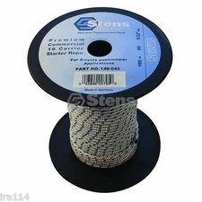 146-043  100' Solid Braid Starter Rope / #5 Solid Braid