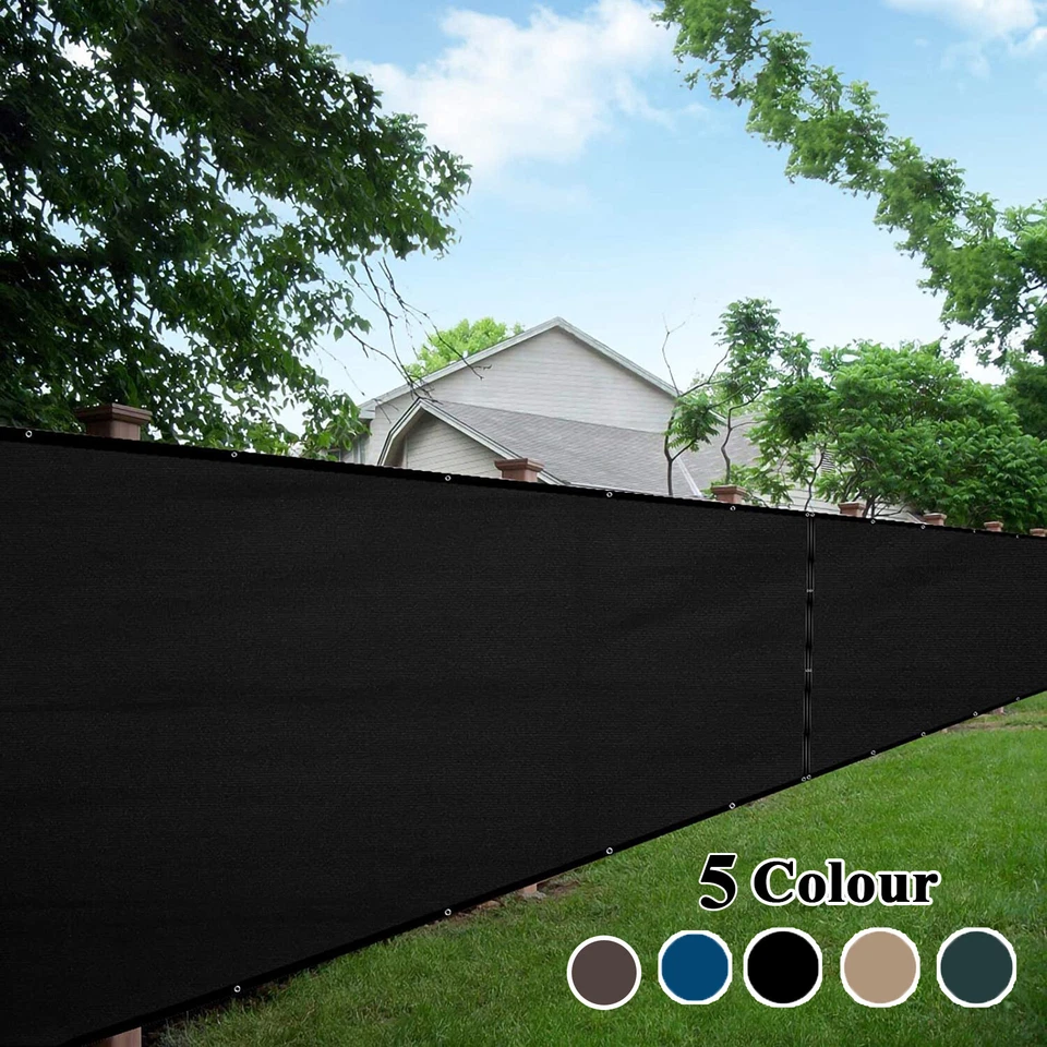 TKOOFN 3/4/5/6/8ft X 50ft Outdoor Patio Privacy Garden Screen Fence Mesh UV Shade Net