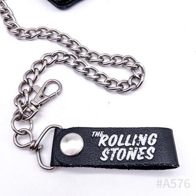The Rolling Stones Wallet 1972 US Tour with Zipper & Chain
