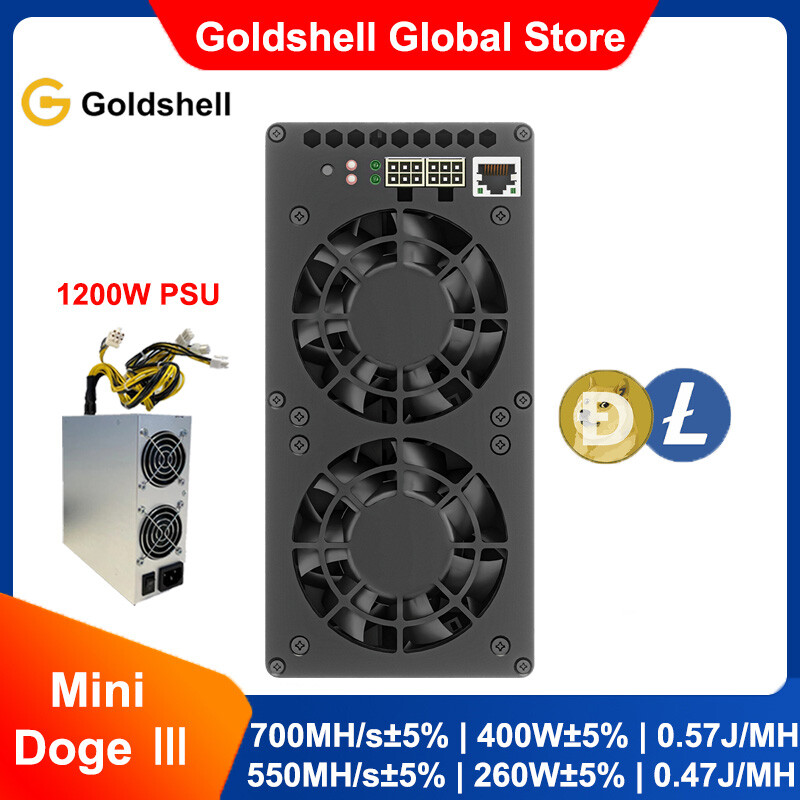 Goldshell Mini Doge Ⅲ ASIC Doge & LTC Amazon.com: New Goldshell Mini Doge 3 Ⅲ Miner for Doge Coin