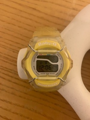CASIO Baby-G Digitaluhr gelb Vintage funktioniert 