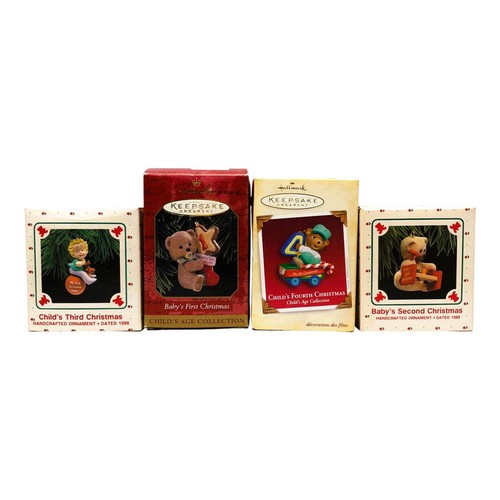 5841 - HALLMARK Baby's 1st to 4th Christmas Ornaments |Pod 1-66|