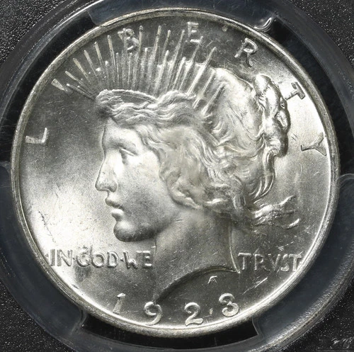 1923 PCGS MS63 Peace Silver Dollar