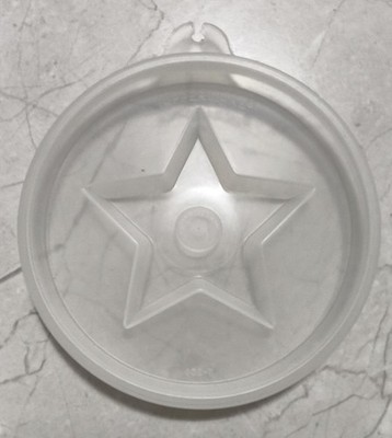 Tupperware - Deckel Puddingform, 631-7, Jello Mold Lids, Ø 10 cm, transparent