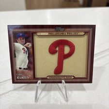 COLE HAMELS 2011 Topps Baseball THROWBACK MANUFACTURED PATCH PHILLIES