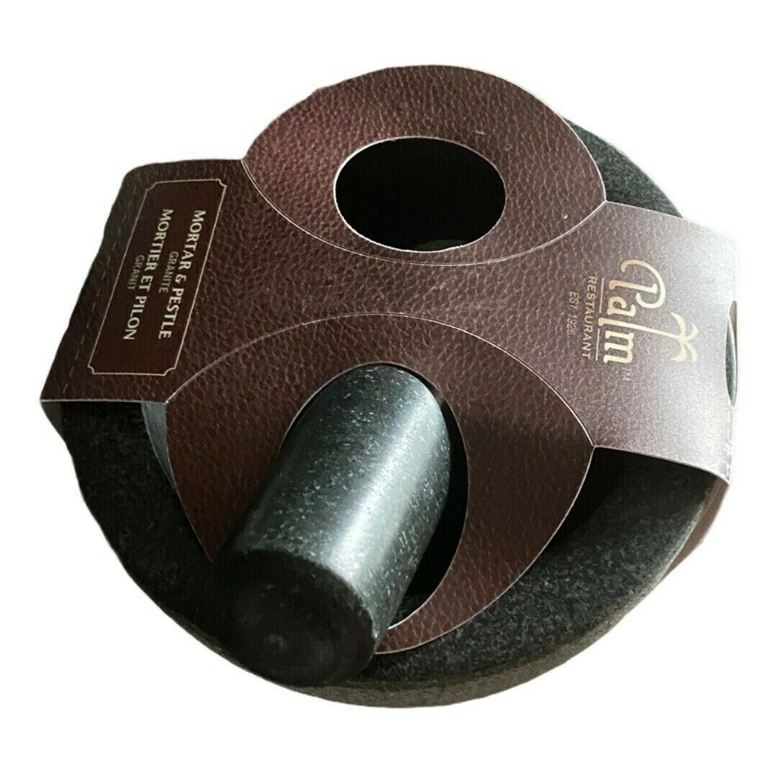 Palm Restaurant Kitchen Chef Miami Mortar And Pestle Polished Granite