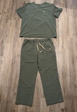 FIGS Men s Moss Green Leon Top XL /Pisco Bottom XL SHORT Scrub Set