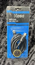 Hosa MID-310 MIDI Cable 5-pin DIN Male-to-Male - 10 Ft. NEW