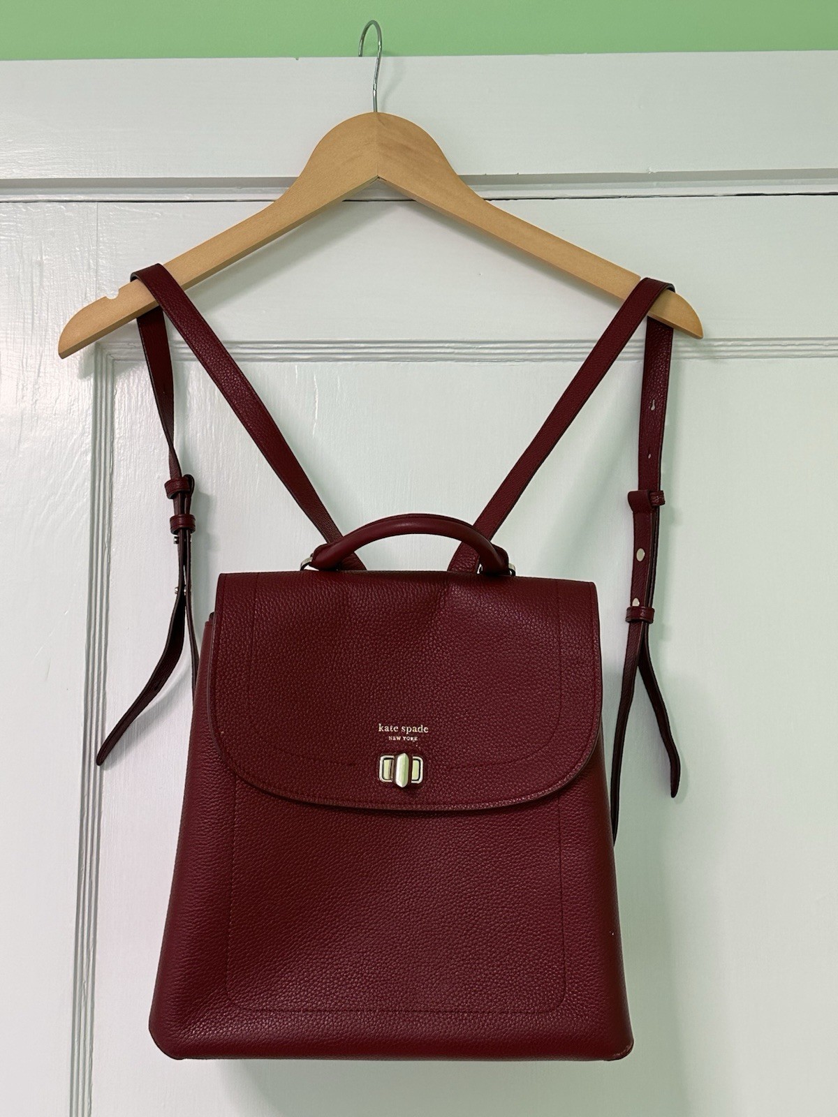 Kate Spade Ref Leather Backpack Handbag - image 1