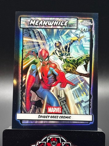 Spidey Goes Cosmic [Black] #MW-11 Marvel 2026 Topps Chrome Meanwhile card