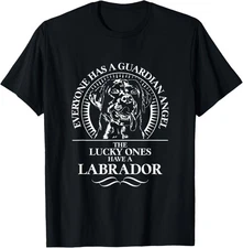 Proud Labrador Guardian Angel dog saying lab mom dog T-Shirt