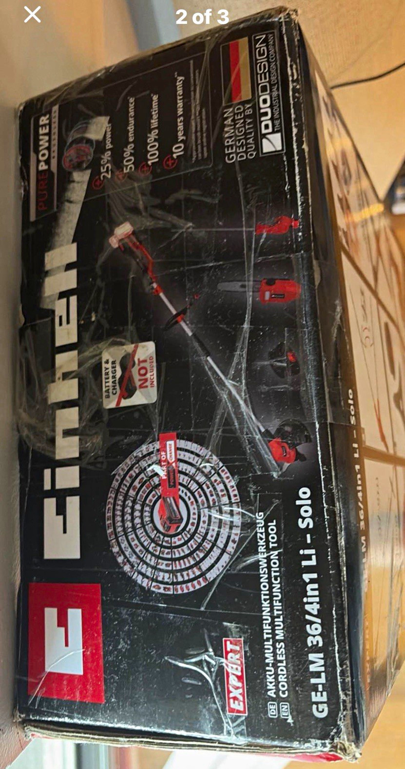 Einhell GE-LM 36/4in1 Li-Solo 36V Cordless Battery Push Lawn Mower