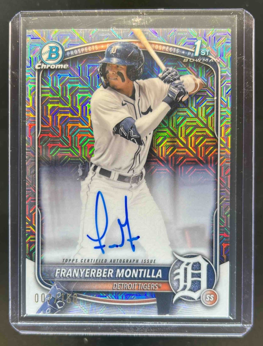 2025 Bowman Franyerber Montilla Chrome Auto HTA Choice Refractor 1st #7/150