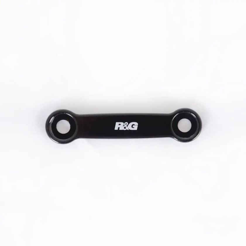 R&G Rear Foot Rest Blanking Plate Black (Left Hand Side) Kawasaki Z125 2019-2024