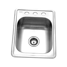 A1722-7BS-1 Glowtone ADA Compliant 17 inch Stainless Steel Topmount 3-hole