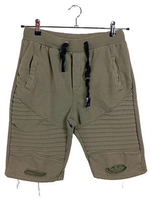 Leif Nelson Herren Shorts Biker Style Oliv W32/48/M Baumwolle