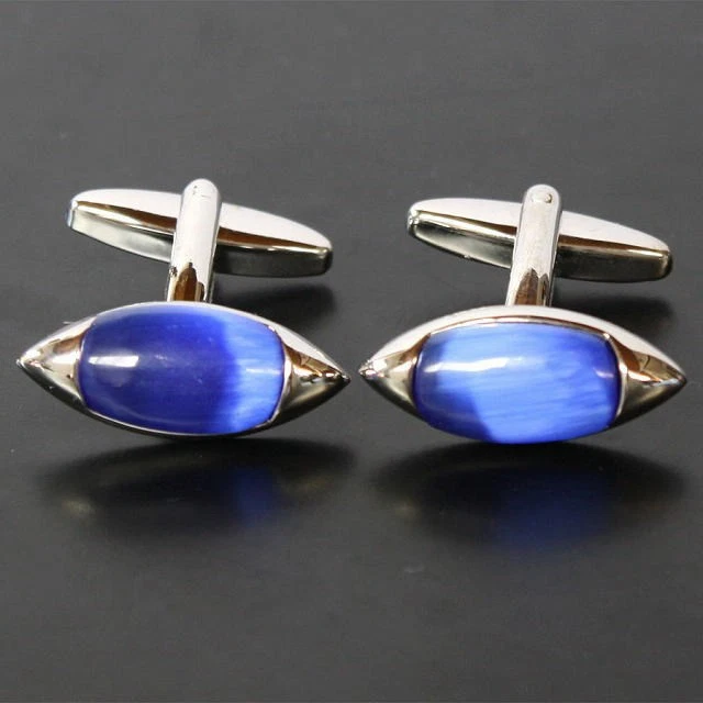 Gemelli Elizabeth Parker rivestimento rodiato ottone argento lunghezza 22 mm ... - Immagine 2 di 3