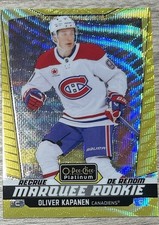 2024-25 O-Pee-Chee Platinum Marquee Rookies Oliver Kapanen Neon Yellow Surge RC