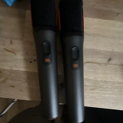 JBL Wireless Handheld Stand-Held Microphones Set of 2 Black Audio Equipment
