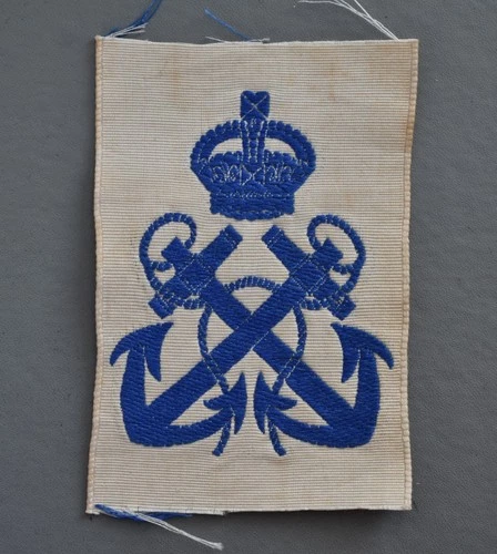 Royal Navy, Petty Officer WW2 Era Regulating Badge/Patch - Economy Weave Pattern