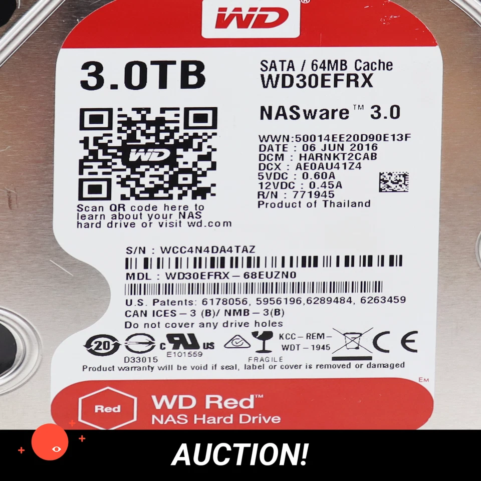 (21TB) WD 3TB SATA 6GB/s 3.5 HDD VARIOUS BATCH - Bild 2 von 4