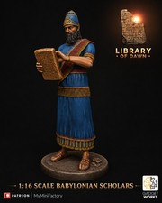1:16 scale Ancient Babylonian Scholar unpainted 3d resin printed figure