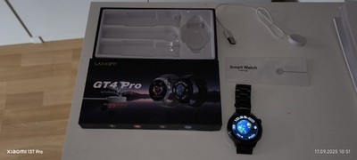 LAXASFIT GT4 Pro SmartWatch Wireless Charging - Schwarz