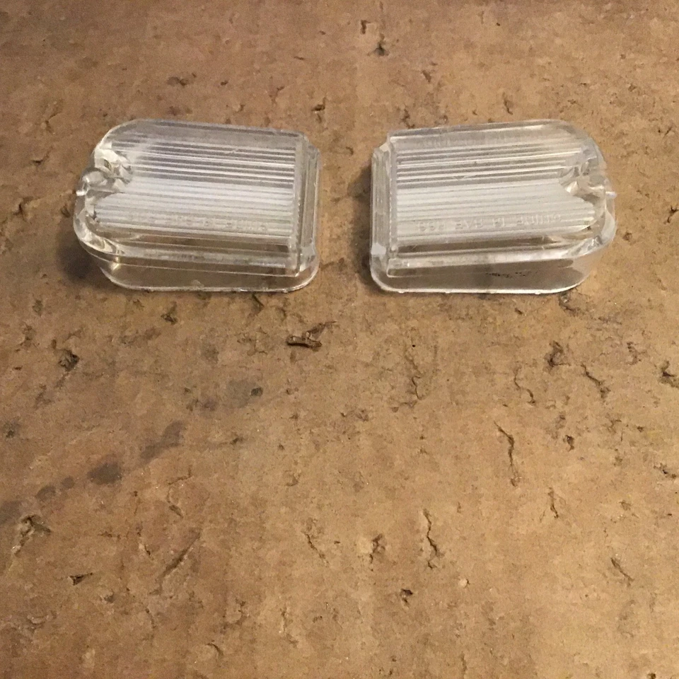 1966 Chevy Chevelle Backup Lenses OEM - Pair - GUIDE I3 SAE R66 - Image 2 of 4