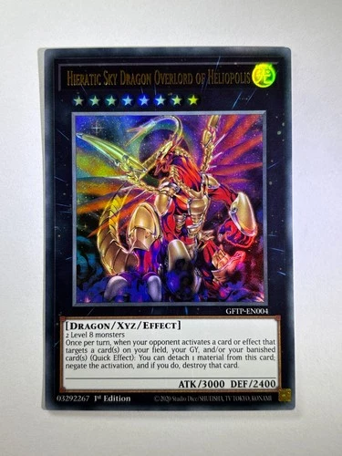 Hieratic Sky Dragon Overlord of Heliopolis GFTP-EN004 Ultra 1st YuGiOh Card NM