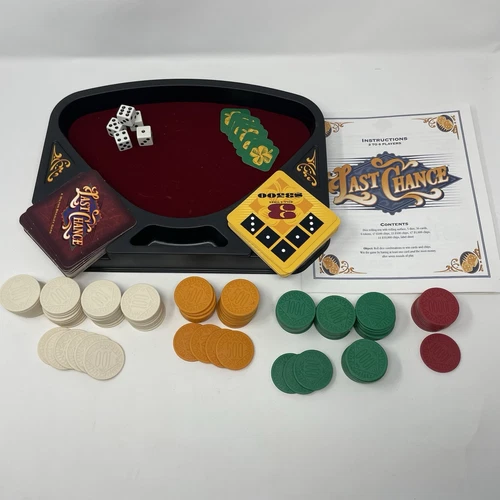 Last Chance Game 1995 Milton Bradley - VTG Dice Rolling Board Game **READ**