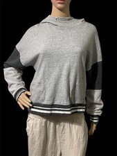 Lorna Jane Rory Gray Hooded Sweatshirt Athleisure Gym Workout Oversized Women S