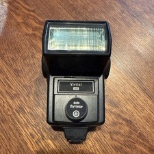 Vivitar 283 Black Auto Thyristor Shoe Mount Flexible Arm Camera Flash