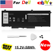New 07KRV Battery Dell Latitude 5330 7330 7430 7530 Precision 3570 FK0VR 58Wh