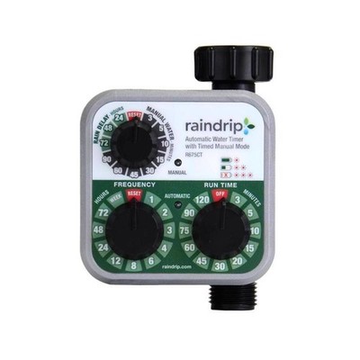 Raindrip R675CT Easy Program Battery Operated Analog Electronic Water Timer