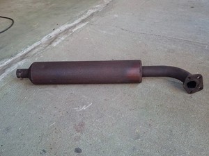 Satoh Mitsubishi S630 2-wheel drive diesel tractor exhaust pipe