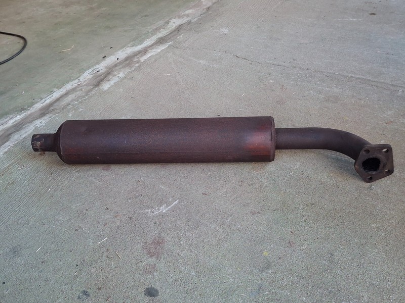 Satoh Mitsubishi S630 2-wheel drive diesel tractor exhaust pipe