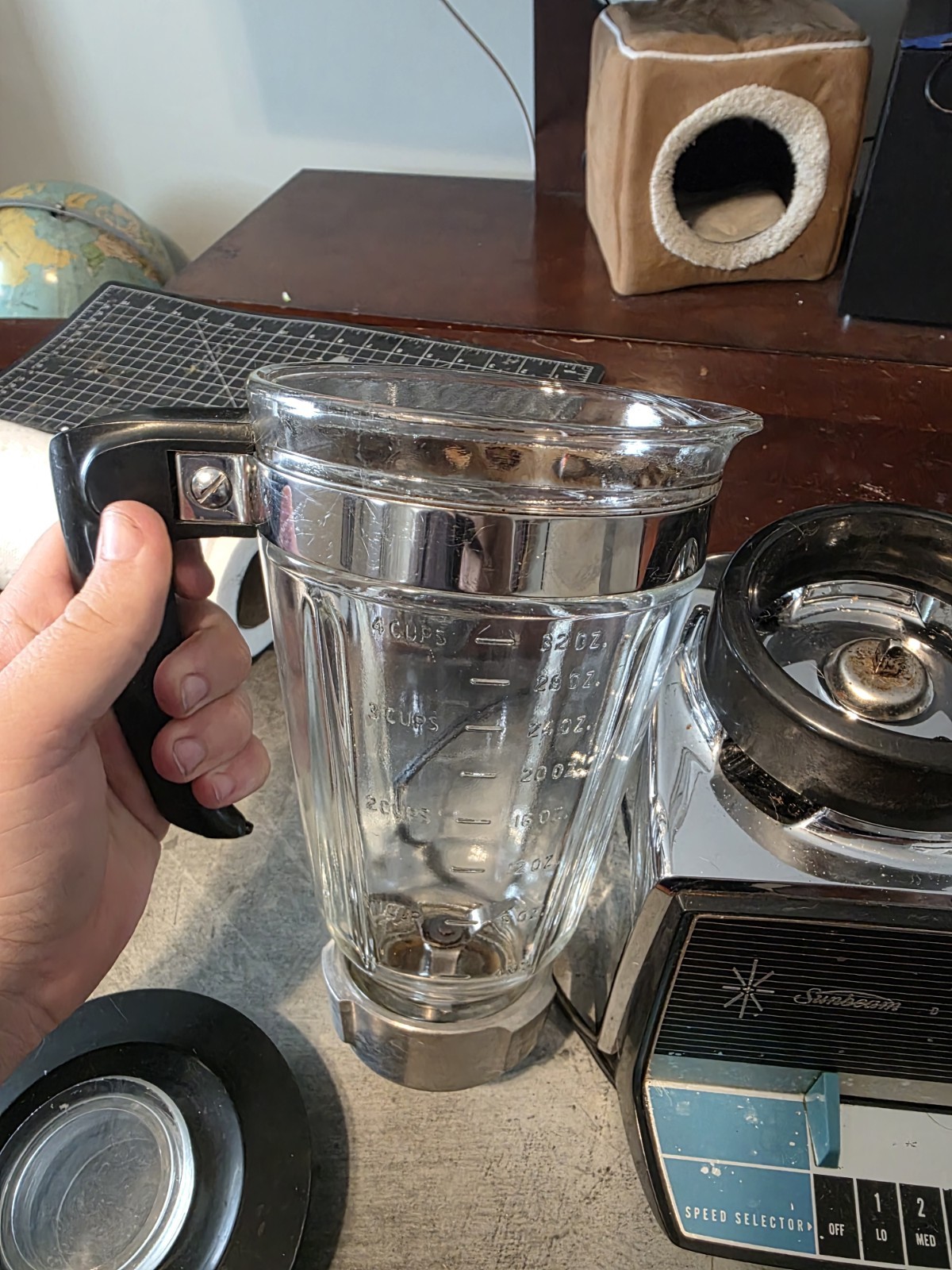 Vintage Sunbeam Custom Deluxe Blender , Chrome, Model 300, Tested/works