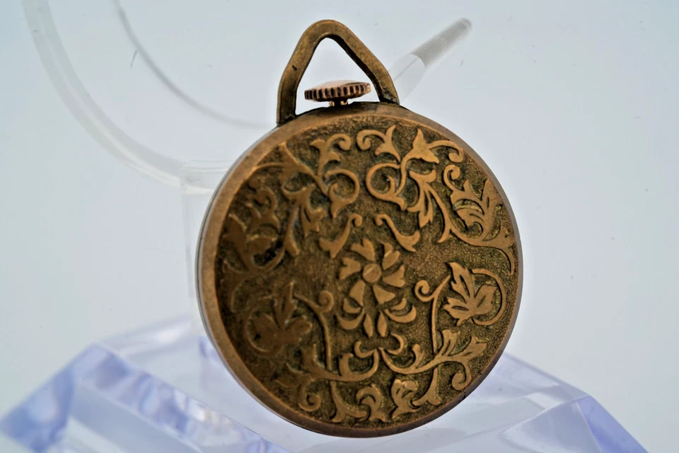 Reloj mecánico vintage Oris antichoque para mujer tono dorado colgante/bolsillo Foto 4 de 4