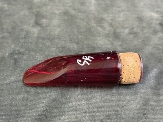 SR Technologies Red Clear Plastic Bb Clarinet Mouthpiece