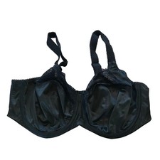 Elomi Cate EL4111BLK Black Underwire Ful Coverage Side Support Bra 38H US 38FFUK