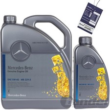 6L ORIGINAL OE 5W40 f&uuml;r MERCEDES SYNTHETIC MOTOR&Ouml;L &Ouml;L 229.5 + &Ouml;LZETTEL