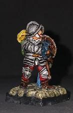 citadel ftf-01 Fighter w Sword & Buckl  1983 OOP 25mm Lead d&d mini Conquistador