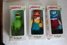 Jim Hanson's Muppets Toy Toons: Gonzo, Kermit, Fozzie Bear  New Old Stock 