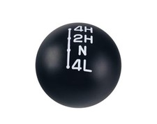 Black/Aluminum Weighted Transfer Case Shift Knob 3/8X24 Compatible with White