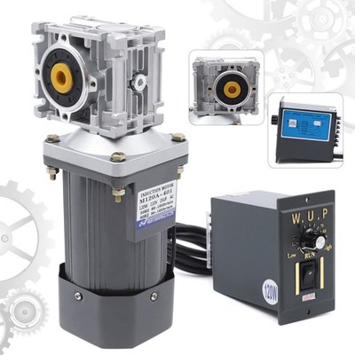 Worm Gear Reducer Gearbox Motor Gearmotor Electric Worm Gear Motor AC 110V 120W