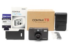 【MINT BOX CASE】CONTAX T3 D T3D BLACK 35mm Film Camera Data Back Strap From Japan