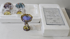 Lot of 3 1999 Bradford Edition Carousels for All Seasons Ornaments Holly Prancer