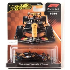 2024 Hot Wheels Premium McLaren Formula 1 Racing Car – F1 Team #4 Diecast