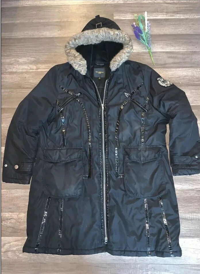 Rocawear oversized black hooded Women's Coat Size 1XL | eBay